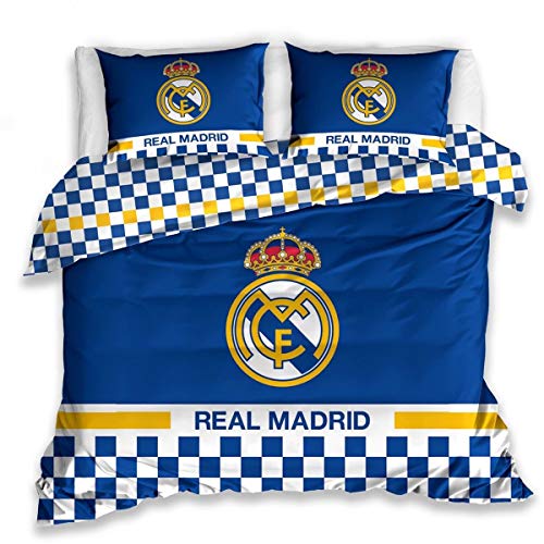 Carbotex Real Madrid - Juego de cama (220 x 200 + 2 x 70 x 80 cm)