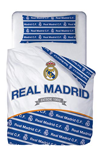 Real Madrid CF - Funda Nórdica Desde 1902 Real Madrid Cama 90 cm. (2...